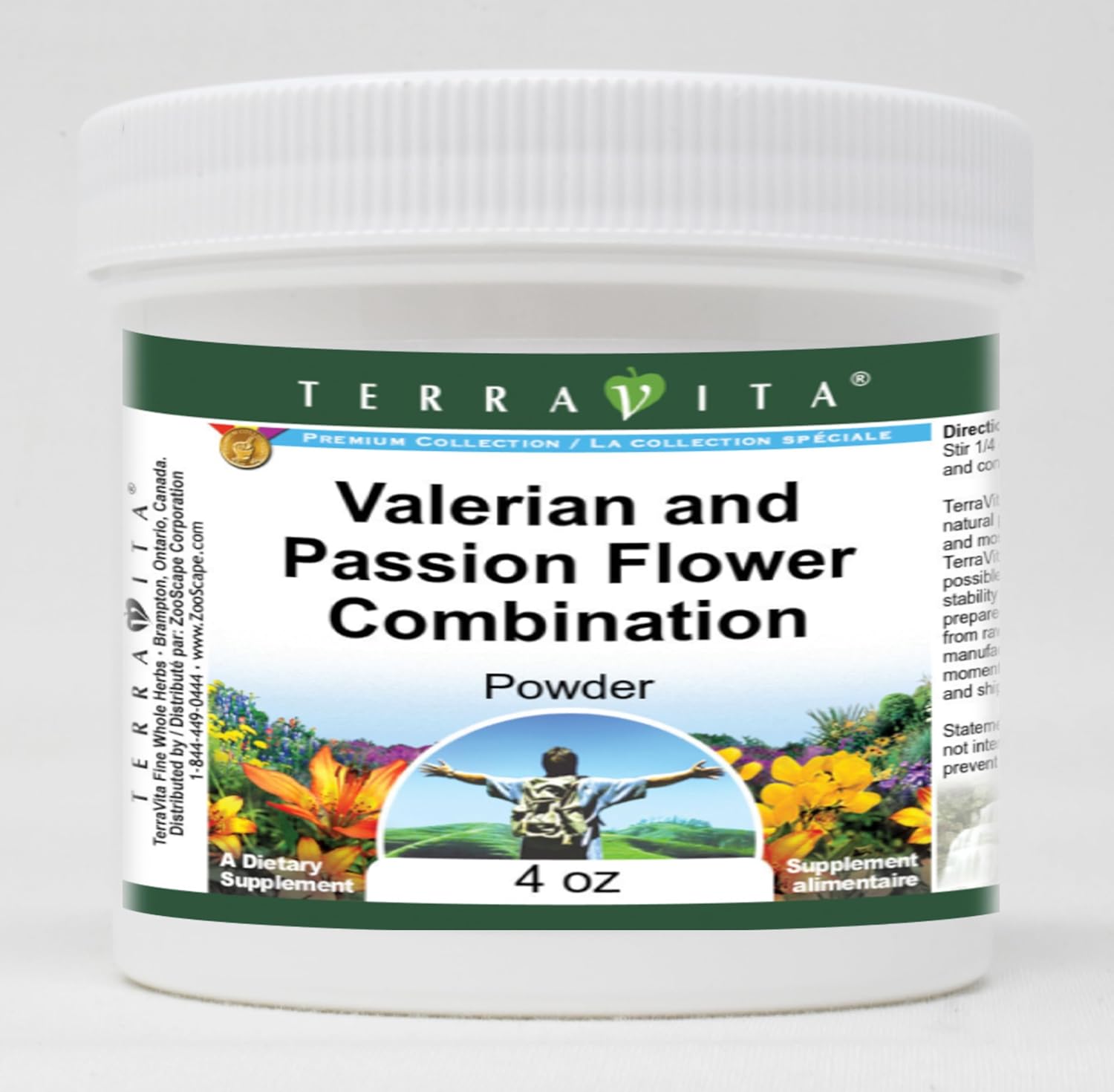 Valerian and Passion Flower Combination Powder (4 oz, ZIN: 513632) - 3 Pack
