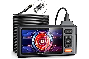 50FT 1080P Dual Lens Sewer Inspection Camera with Split Screen and 5"...