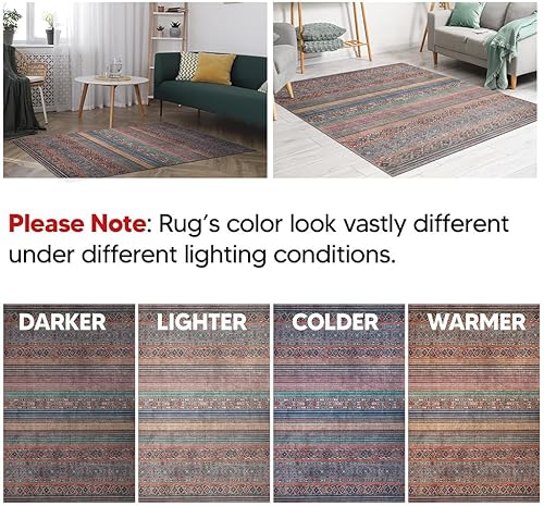 Miniatura 6 de Keen Home Design Alfombras lavables a máquina con parte trasera antideslizante, ideal para pasillo, sala de estar, dormitorio, cocina y lavandería,