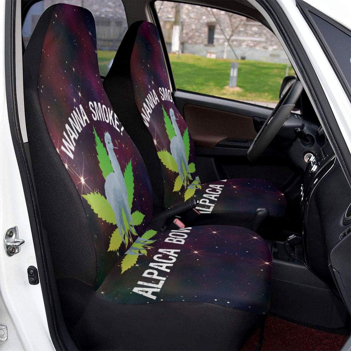 Car Seat Llama Wanna Smoke Alpaca Bowl Marijuana Protector