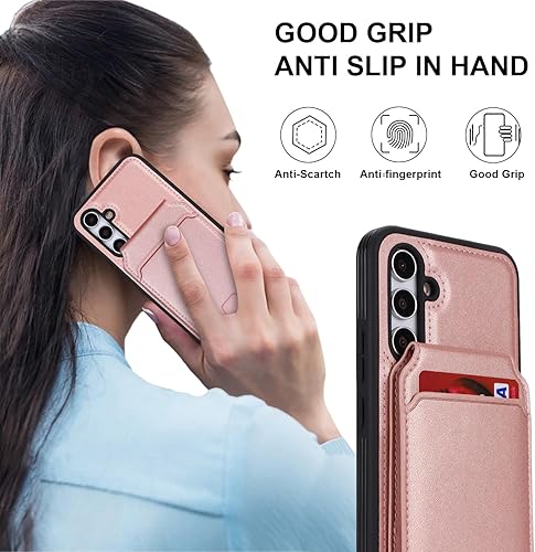 Miniatura 36 de Havaya Funda tipo cartera para Samsung Galaxy A54 0.18 oz para Samsung Galaxy A54 5G, funda con tarjetero y ranuras para tarjetas de crédito