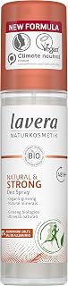 lavera Deo Spray NATURAL & STRONG 48+ h - vegan - natural cosmetics - organic ginseng & natural minerals - without aluminum - 48 hours deodorant protection - 75 ml