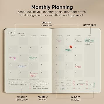 Undated, 2026 Planner, 8.5 x 11 - The #1 Productivity Planner to Achieve Your 2026 Goals - Planner 2026-2027 by PRODUCTIVITY STORE (A4, BLACK)