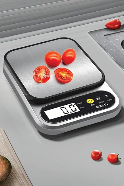 Hassas Dijital Mutfak Tartısı Paslanmaz Çelik LCD Ekranlı