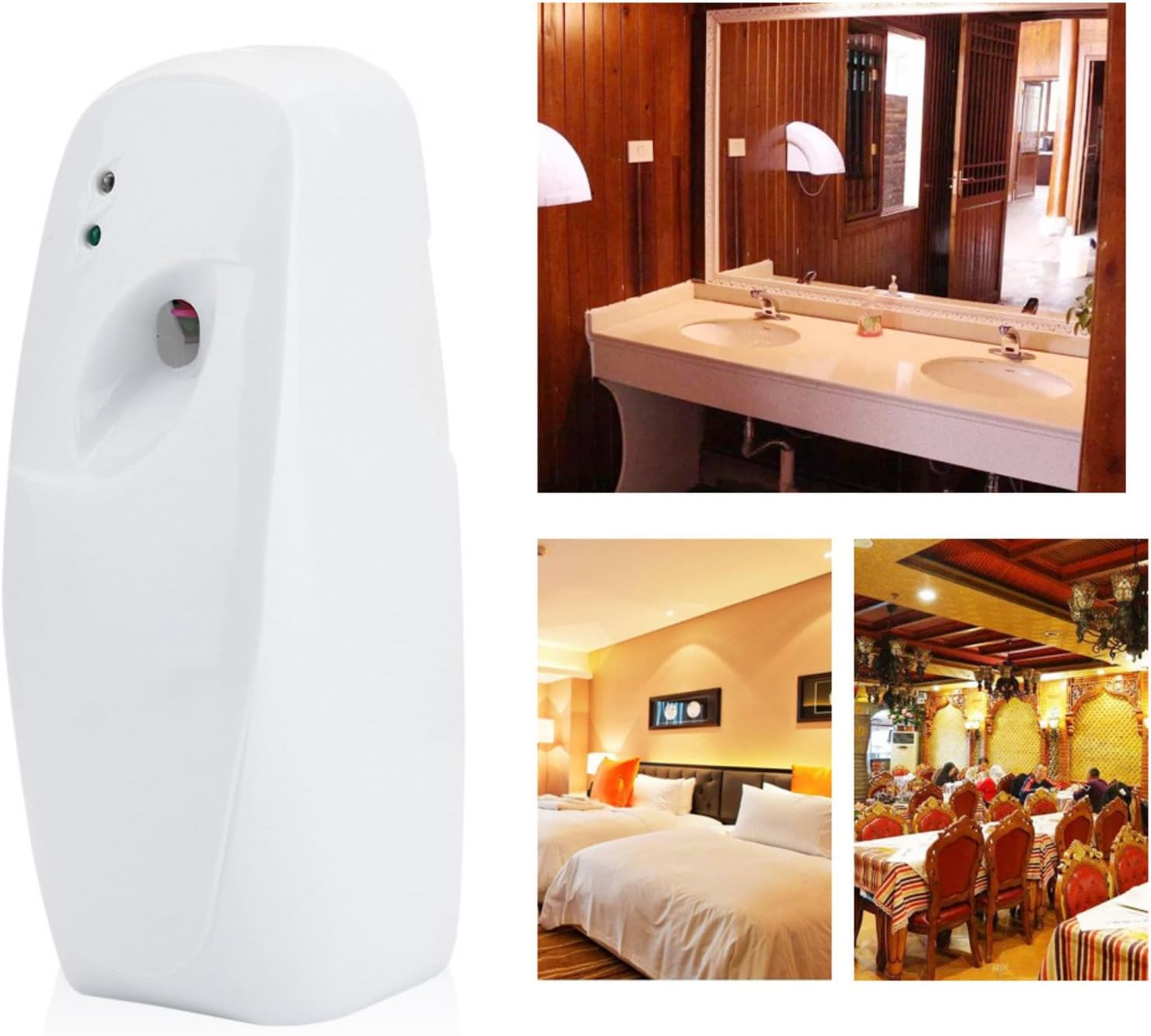 Automatic Air Freshener Spray Dispenser Adjustable Custom Timing Wall-Mounte Indoor Home & Commercial (Not Included Batteries)