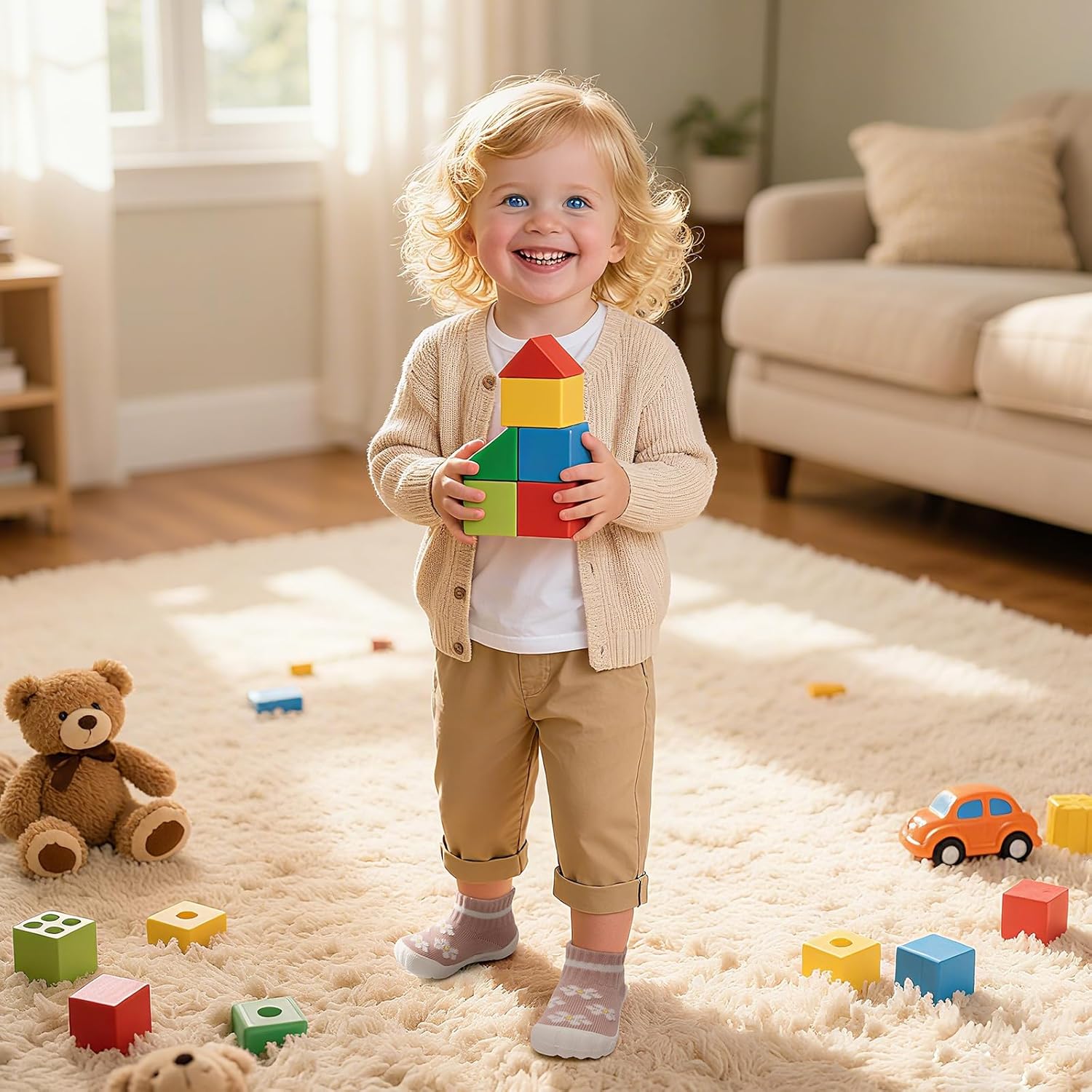 Baby Sock Shoes Breathable First Walking Shoes for Baby Girl Boy 6-24 Months Ultra-Light Infant Slippers Toddler Sneakers - Image 2