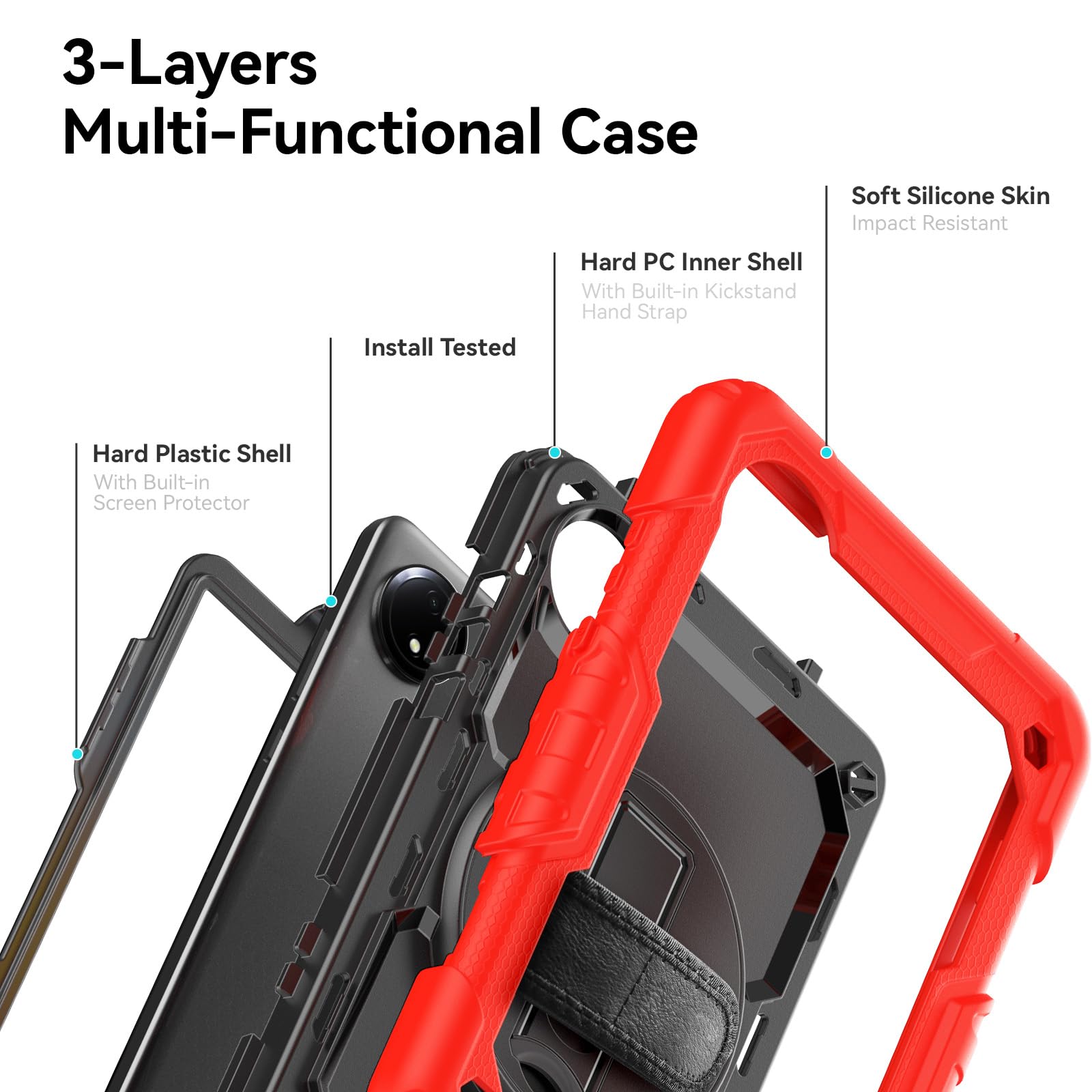 Amazon.com: Heavy Duty Shockproof Case for Xiaomi Redmi Pad Pad SE