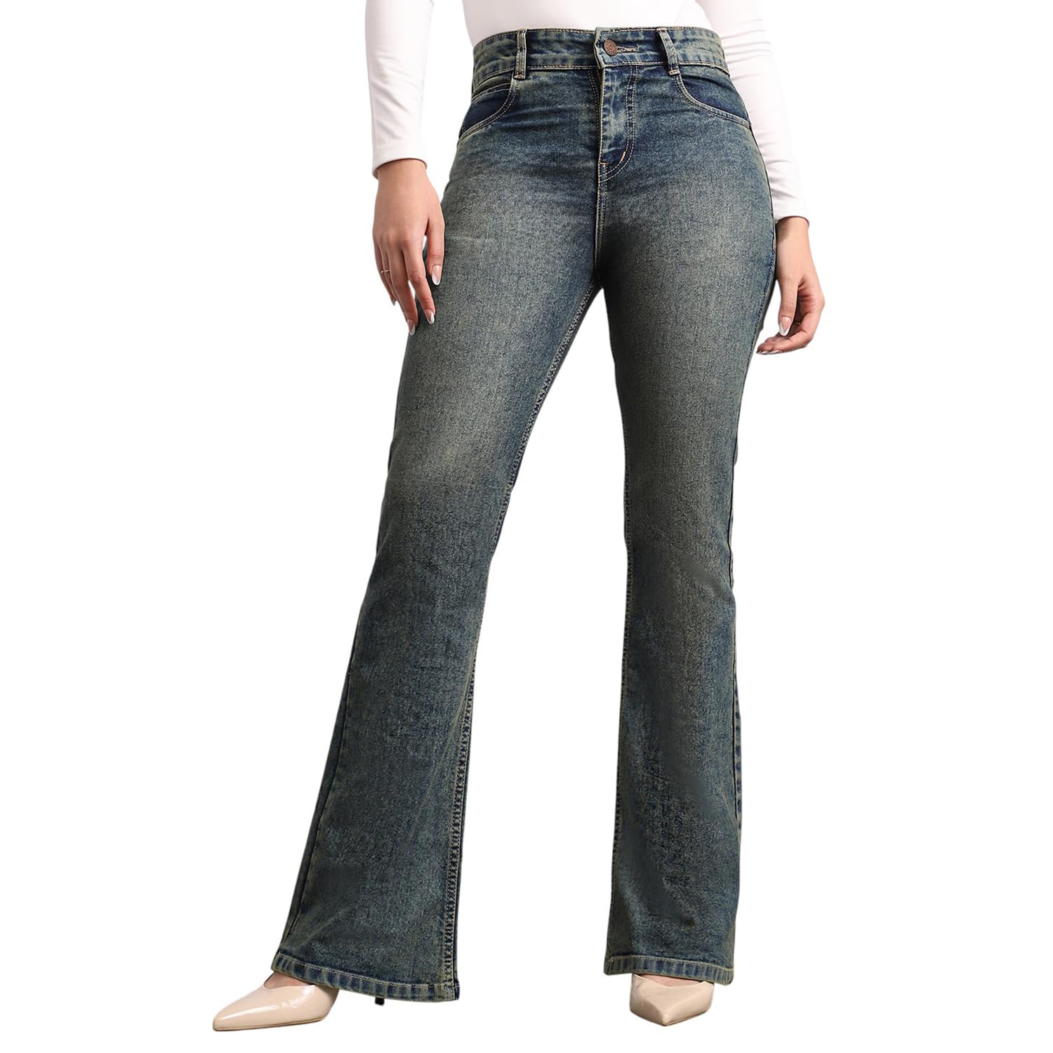 Urbano Fashion Women's Mid Rise Bootcut Washed Jeans Stretchable - Review, Price and Buying Guide