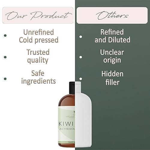 Miniatura 7 de Aceite de semilla de kiwi – 8 onzas – 100% puro, todo natural, prensado en frío, sin refinar, aceite portador de alta calidad, perfecto para