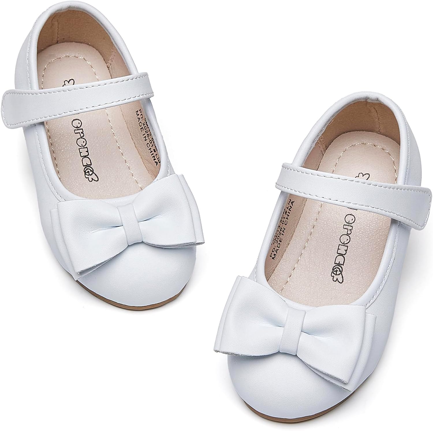 Kiderence Toddler Girls Dress Shoes Little Kids Mary Janes Ballet Flats Toddler