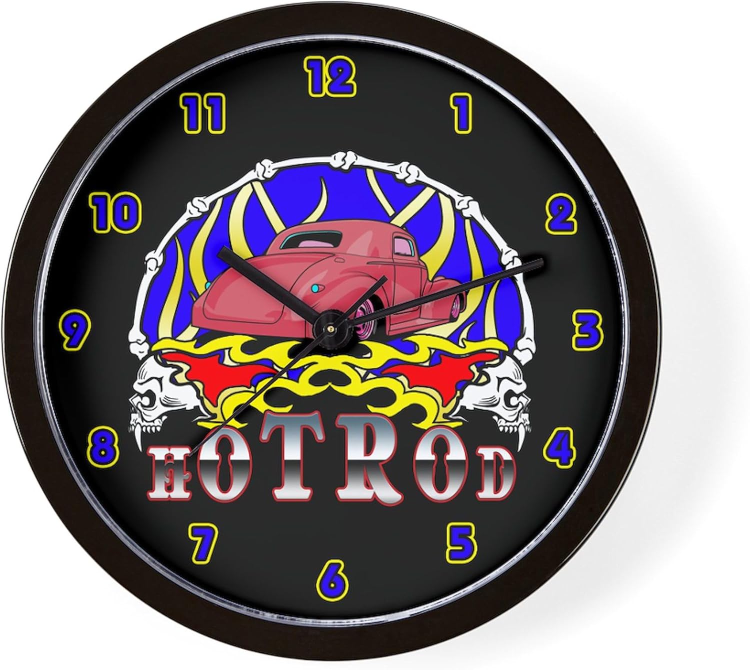 CafePress 40'S Muscle Car 10" Wall Clock for Livingroom, Kitchen, or Office
