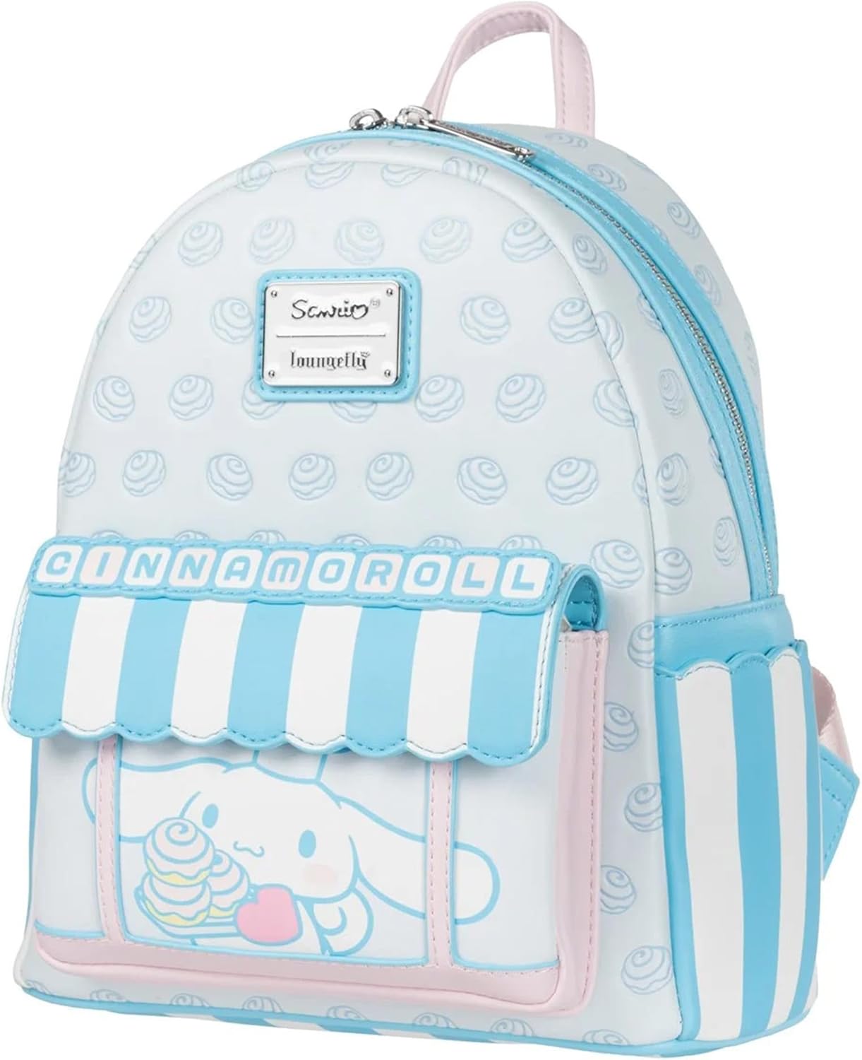 Loungefly Sanrio Cinnamoroll Sweet Shop Mini-Backpack | Faux Leather, Adjustable Straps, Mini Backpack