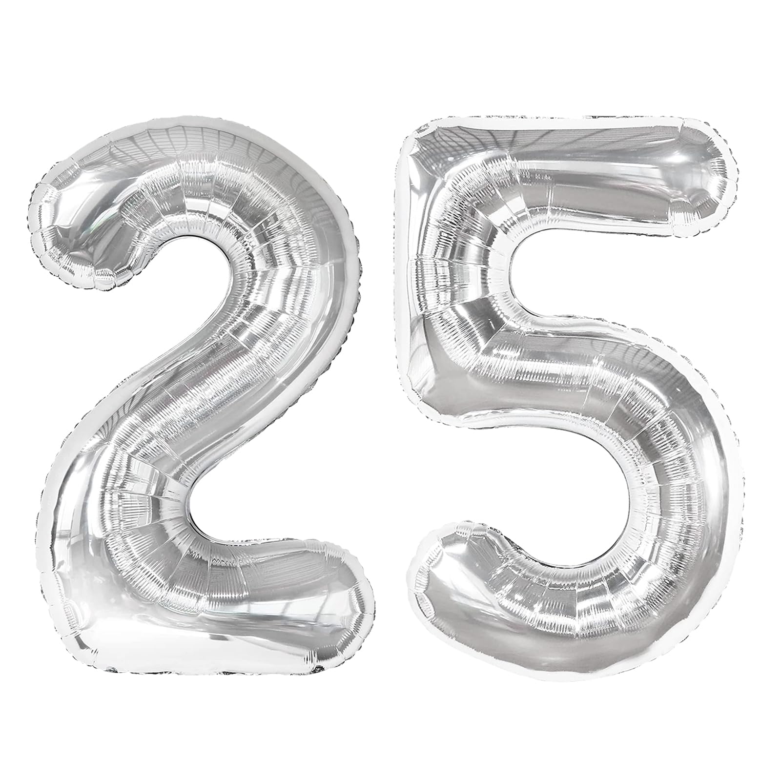 Sliver 25 Balloon - Number Balloon 40 Inch, 25th Sliver Decorations