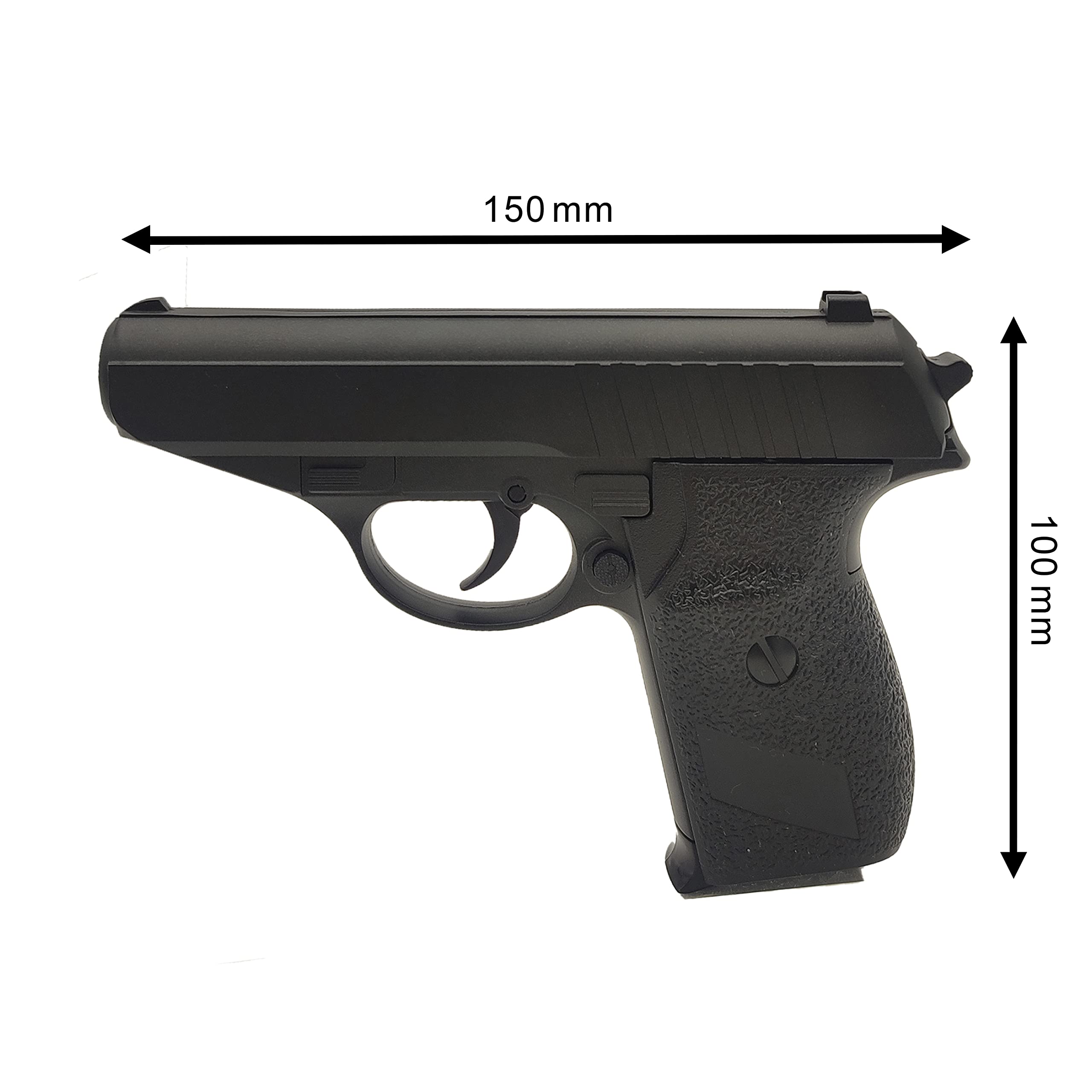Pack Airsoft Pistolet Modèle PPKG3 à Ressort/Matière: Métal/Puissance 0.5 Joule/Livré avec Accessoires