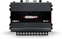 Módulo Amplificador Soundigital 400.4 Evo 6 Classe D 4 Canais 4 Ohms - por Canal 2 Ohms E Bridge 4 Ohms - 400w Rms 4c Potência Som Automotivo Carro Moto Suv 400 Wrms Sd400.4 Sd400x4 Sd400.4-4 400.4-4