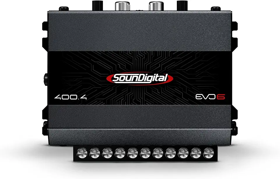 Módulo Amplificador Soundigital 400.4 Evo 6 Classe D 4 Canais 4 Ohms - por Canal 2 Ohms E Bridge 4 Ohms - 400w Rms 4c Potência Som Automotivo Carro Moto Suv 400 Wrms Sd400.4 Sd400x4 Sd400.4-4 400.4-4