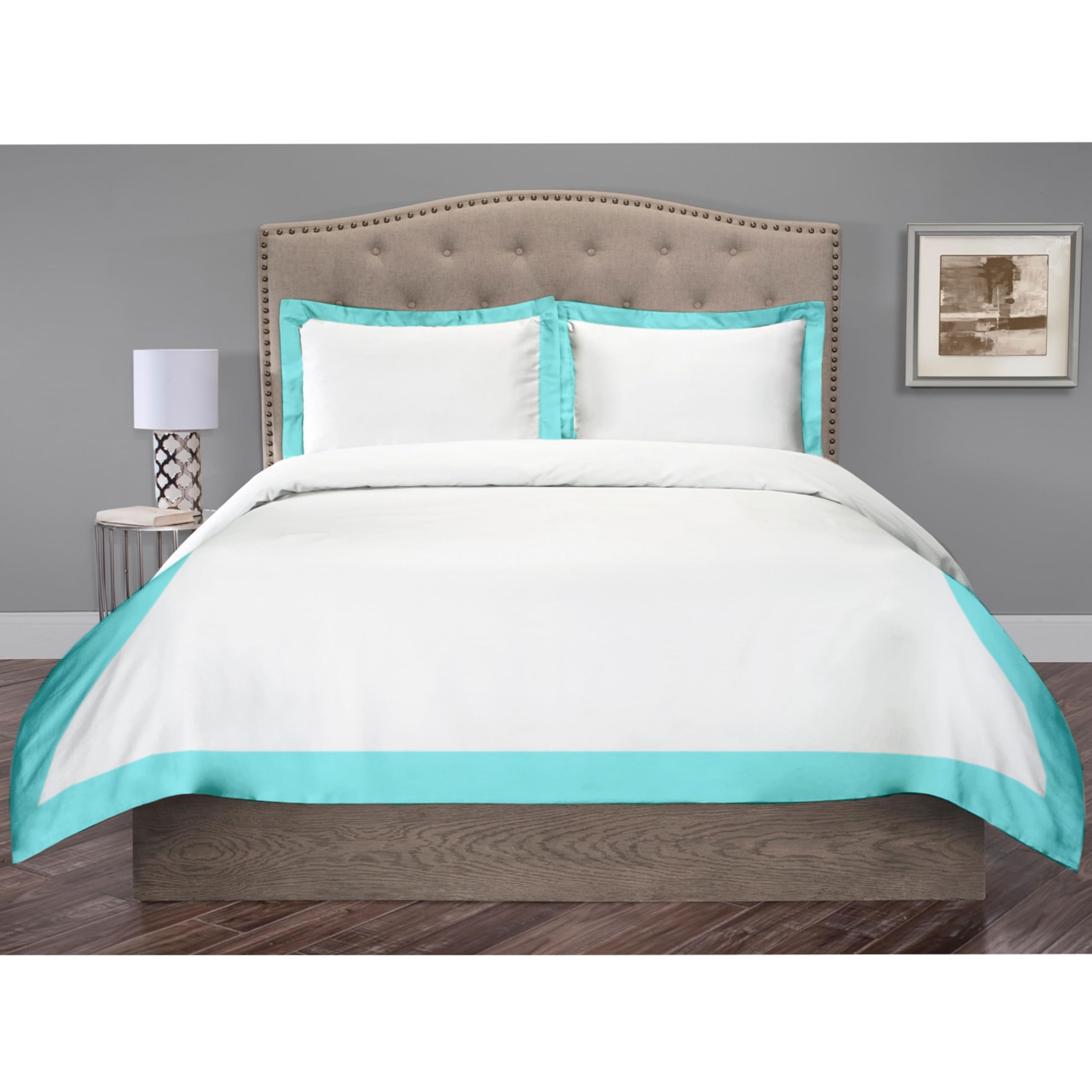 Saferay Green Hotel Luxury Organic Cotton Dual Tone Duvet Cover