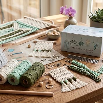 Ewparts Art Craft Macrame Kits for Adult Beginner with Instruction Book