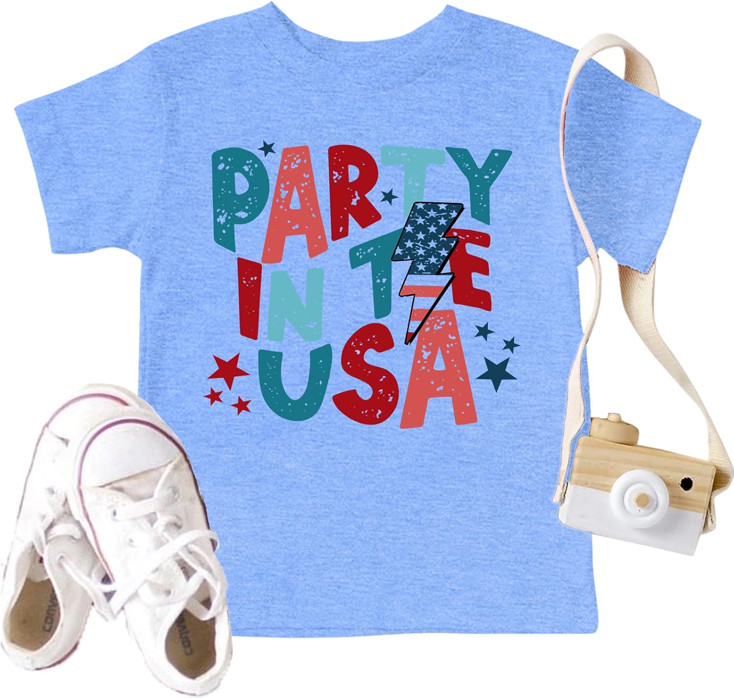 Toddler American Flag Tshirt for Boys Girls Patriotic Tops Kids 4th of July Outfits Tee USA Short Seleve - Image 3