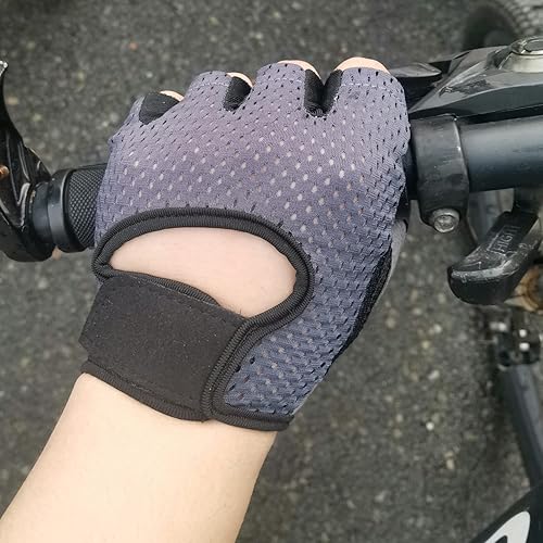 Miniatura 6 de LJCUTE Guantes de entrenamiento para hombres y mujeres, sin dedos, transpirables y protección completa de la palma de la mano, guantes de ejercicio