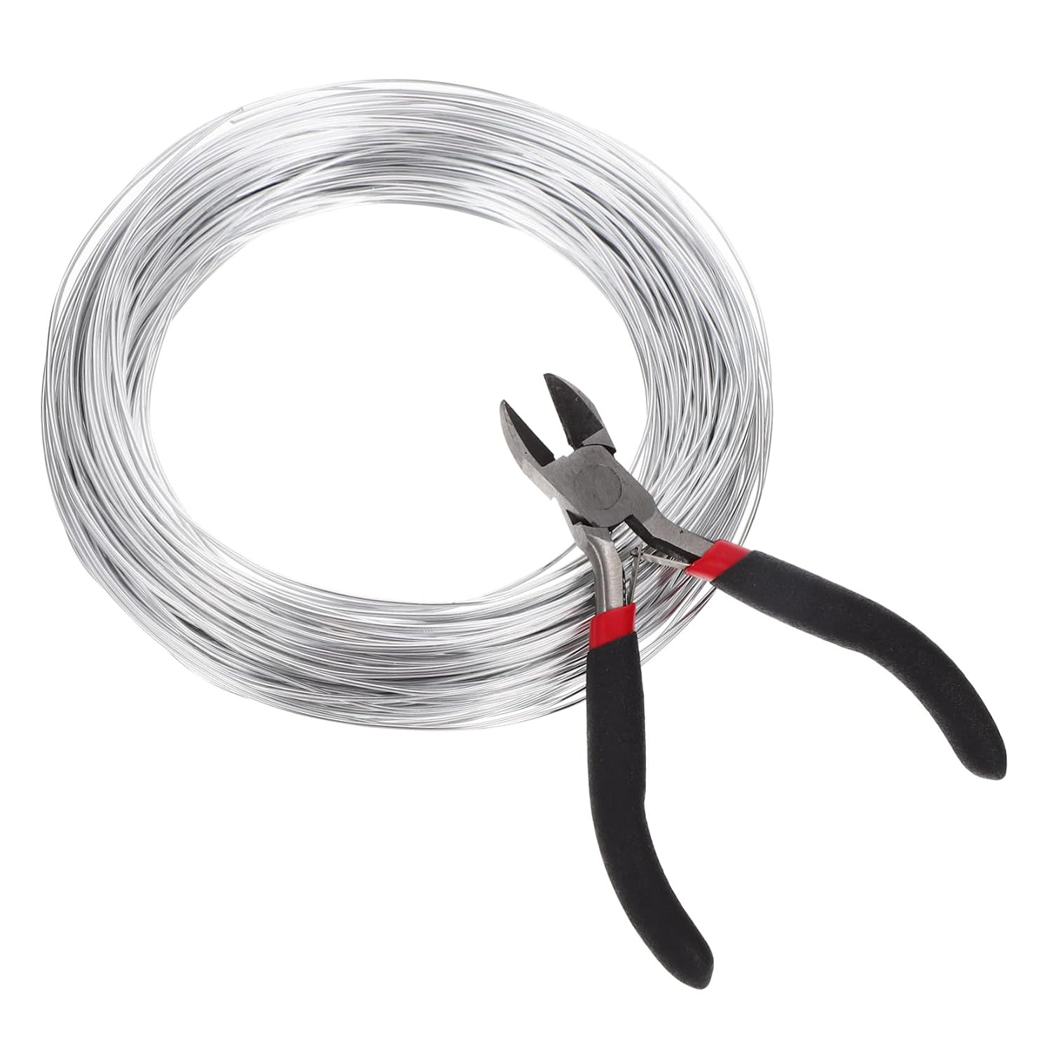 ARTIBETTER 1roll Bendable Aluminum Wire Crafting Armature Metal Wire with Pliers for Sculpting Projects Doll Making and Jewelry Crafting