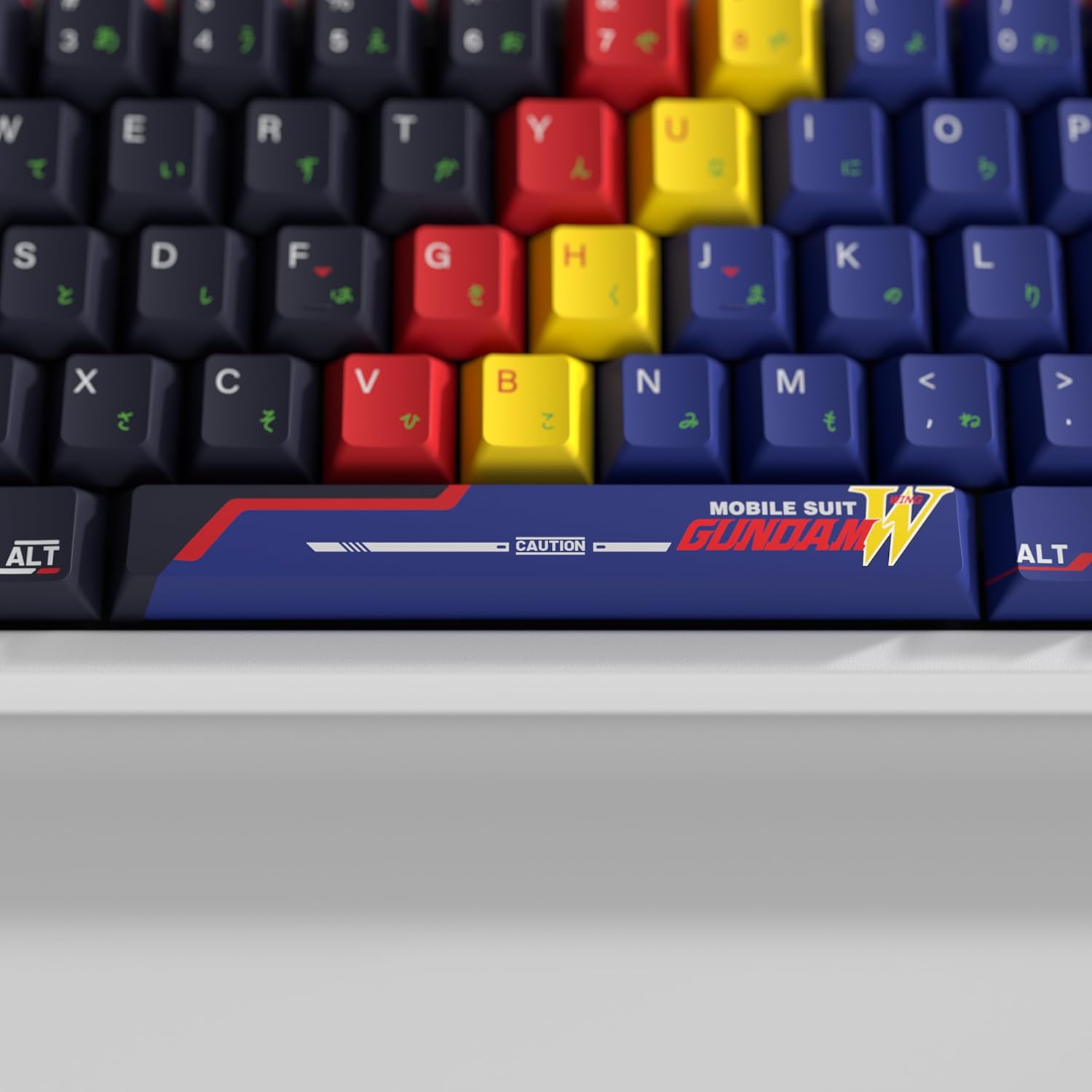 Hyte x Mobile Suit Gundam Wing Official Keycap Set - 152 Licensed Keyboard Keycaps - Cherry Profile MX-Compatible PBT Plastic - UK/ISO, ANSI Layout