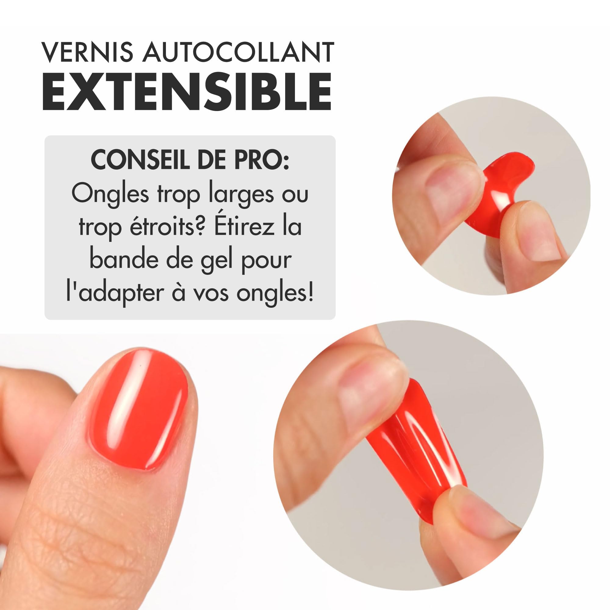 Autocollants Auto-adhésifs Pour Ongles En Gel Semi-durci, Lampe