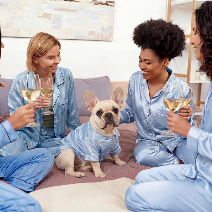 Pijamas de Seda para Perros Pequeños - Ropa de Mascota miniatura 4