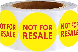 Top label Not for Resale Labels for Retail Store,2 Inch Inventory Stickers,500 Pcs Per Roll