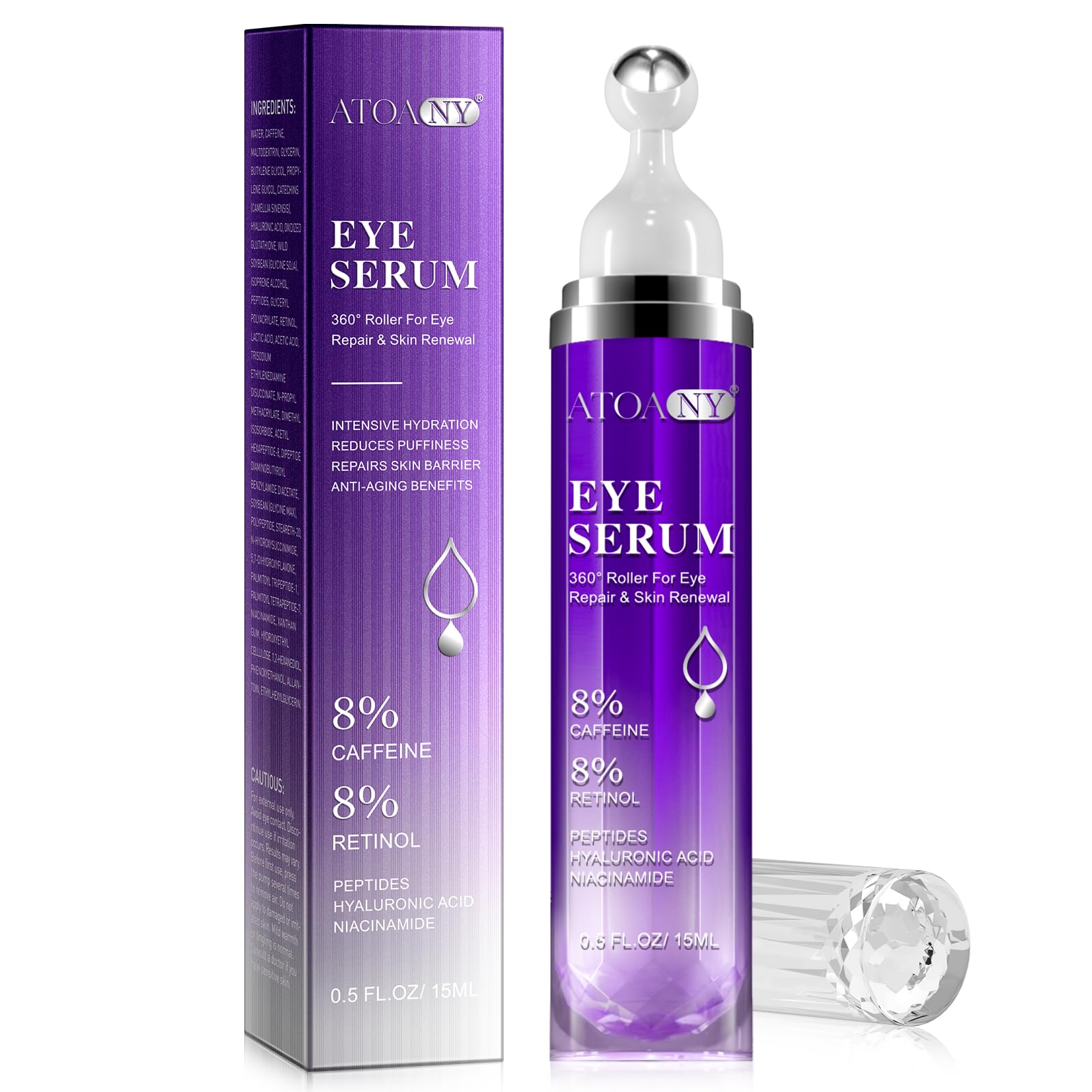 Crème Contour Des Yeux Nettaderm Au Café Vert Bio 98.9% - Acide Hyaluronique