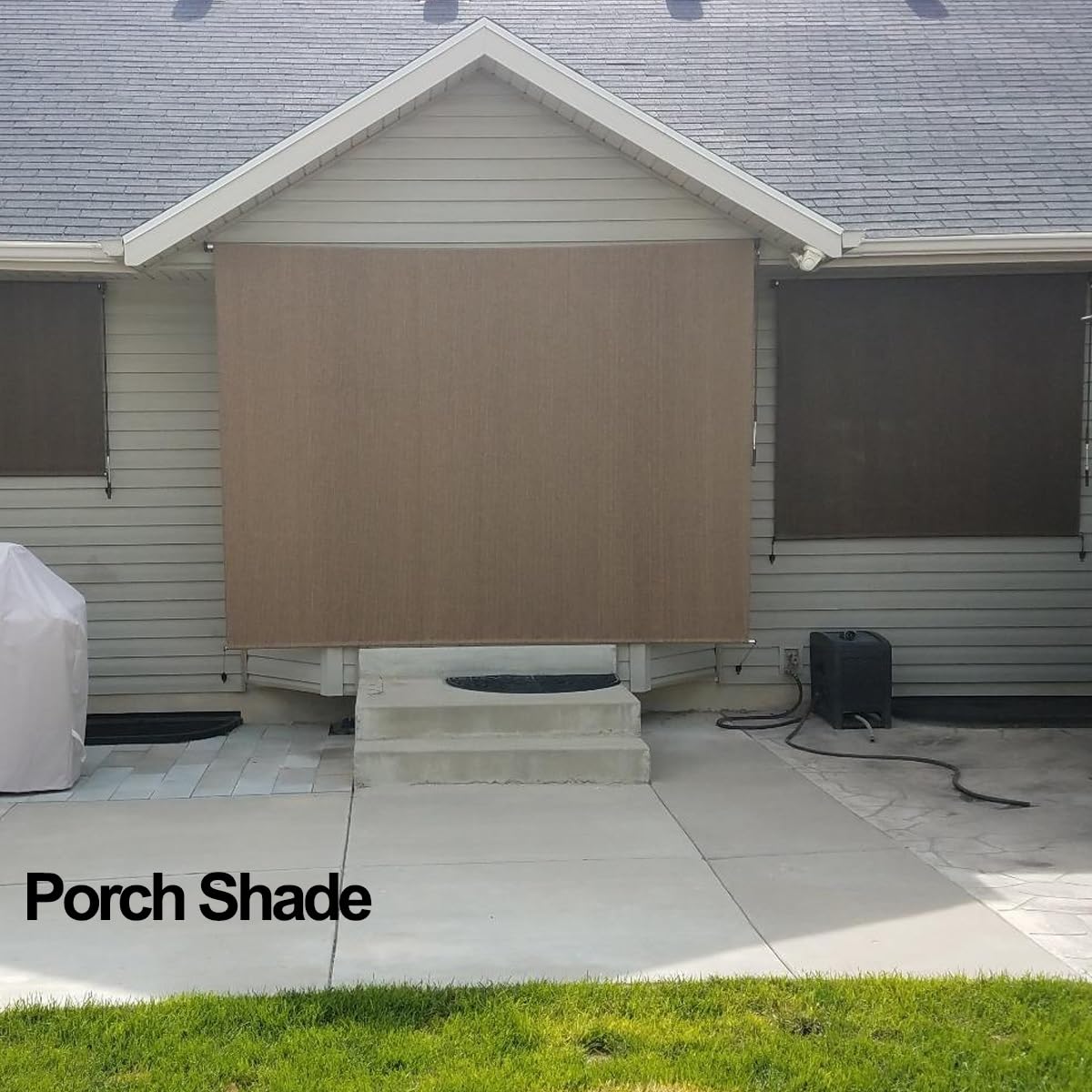 Rete da patio con protezione solare al 90% con occhielli – telone in rete traspirante per canile, recinzione, portico privacy, serra, facile da installare (2 x 7 m)