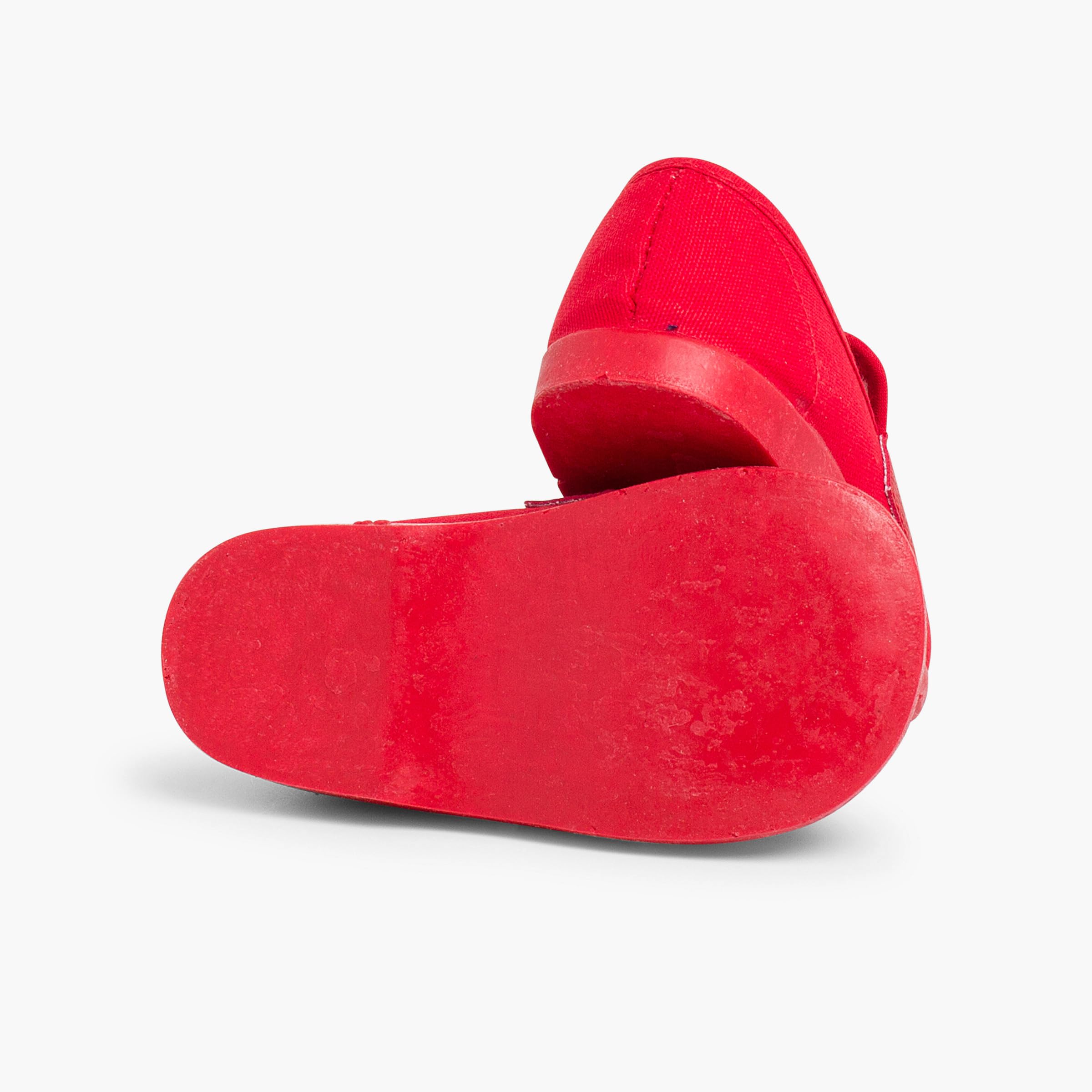 Pisamonas Mocassins en Toile avec Bandes de Couleurs