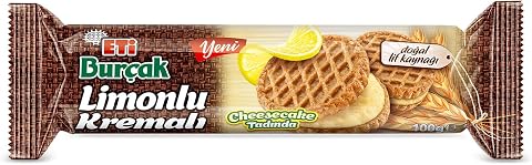 Eti Burçak Limonlu Kremalı Yulaflı Bisküvi 100 g x 12 Adet