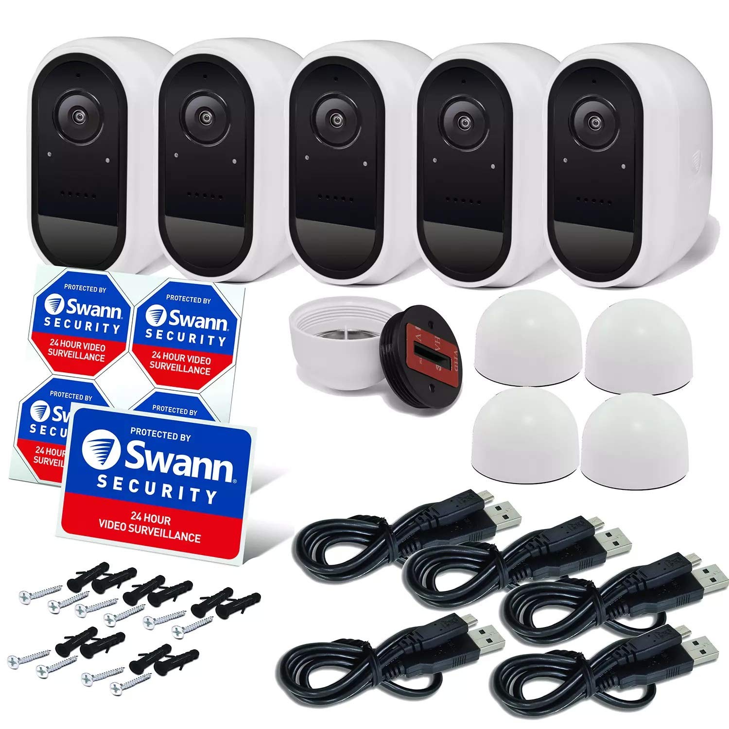 Amazon.com: Swann Wire-Free 1080p Security Camera 5 Pack - SWIFI