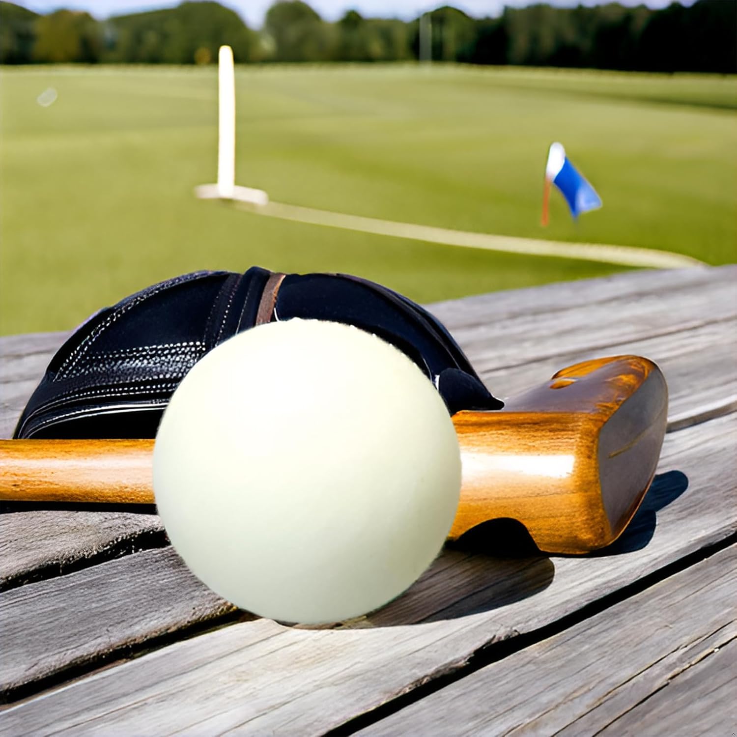 Durable Polo Ball 3" Diameter and 4.23 Ounces for Professional & Recreational Polo - Impact Resistant, Smooth Finish (Plastic) (White) (4 Pack) Made in USA