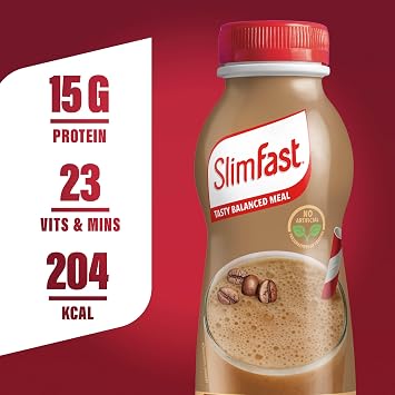 SlimFast • Café Latte Meal Replacement Shake • 6 x 325 ml