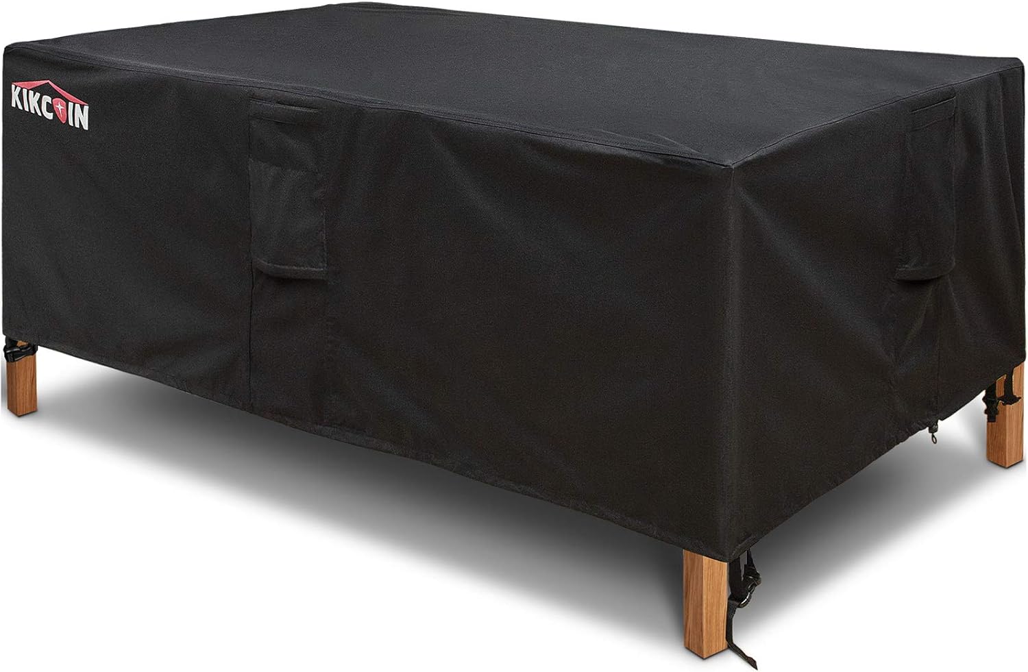 Kikcoin Patio Table Cover Heavy Duty Waterproof, 600D Extra