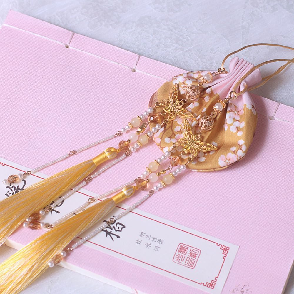 10cm Antique Fragrant Bags Fragrant Bags Hanfu Pouches Carrying Pendant Tassel Accessories