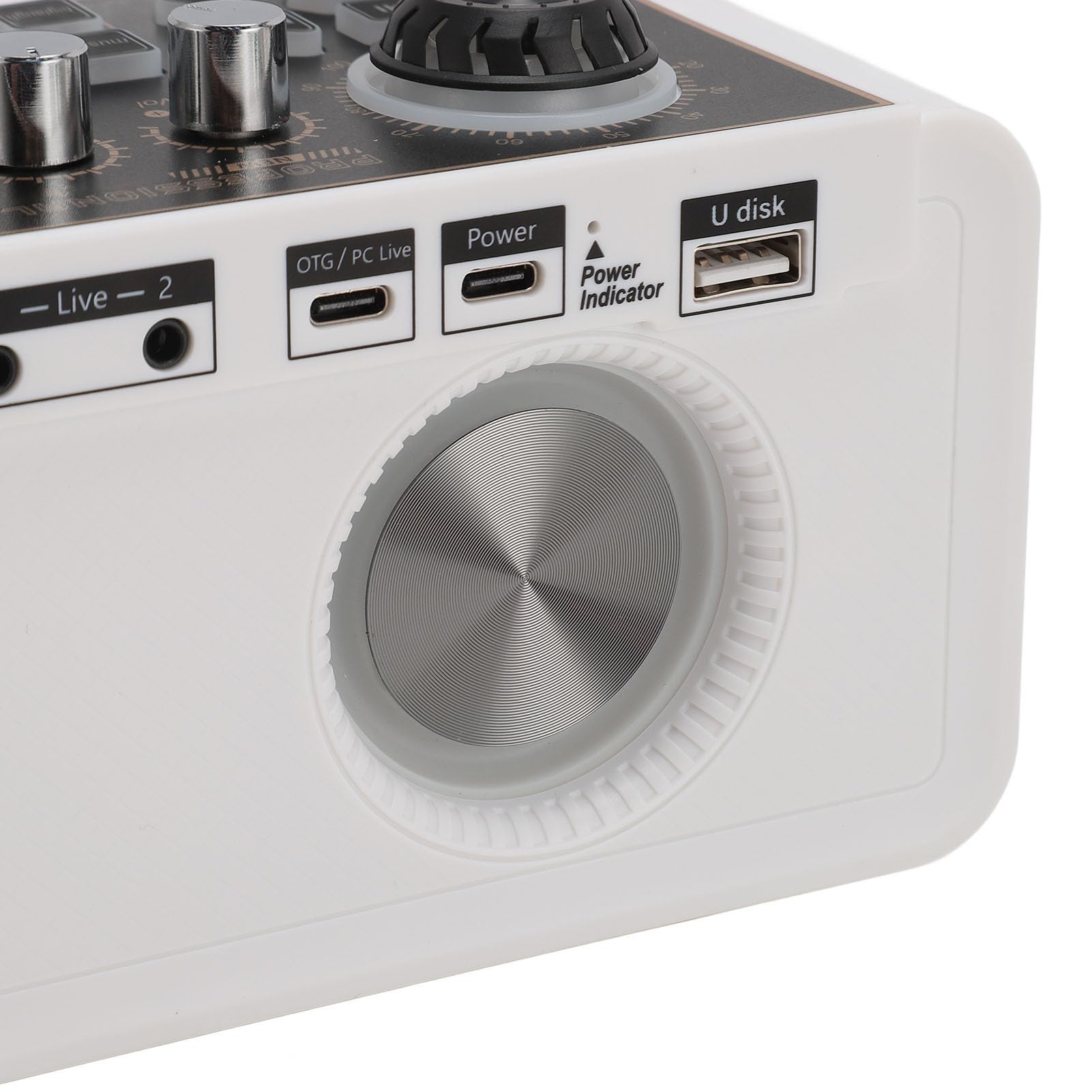 Attrezzatura da Studio Musicale, Attrezzatura da Studio Kit Scheda Audio Karaoke Attrezzatura per Podcast Tipo C Ricarica Altoparlante Kit Microfono Wireless con Scheda Mixer