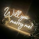 Letrero de neón con texto en inglés "Will You Marry Me" de 25.2 x 15 pulgadas,, miniatura 19