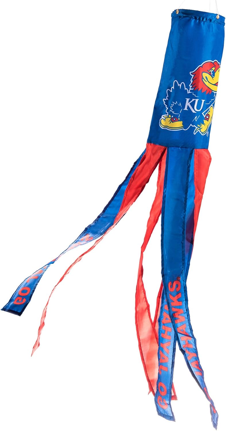 College Flags & Banners Co. Kansas KU Jayhawks Windsock
