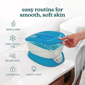 Homedics Paraffin Wax Machine for Hands Therapy | Hypoallergenic Hot Wax Hand Therapy Machine to Soothe and Moisturize Hands - Includes 3 Pounds of Wax and 20 Hand Liners