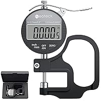 Vista 14 de Neoteck Medidor de Grosor Digital 0.5 pulgadas/12.7mm, 0.00005 pulgadas/0.001mm Pantalla LCD con Conversión Pulgadas/MM Herramienta de Medición