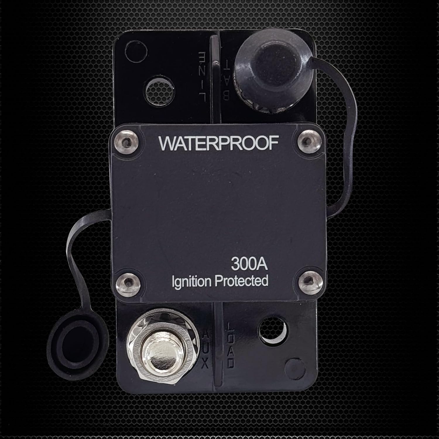 300A Circuit Breaker, Ampper Surface Mount DC 12V-30V Waterproof Thermal Circuit Breaker Fuse with Automatic Reset (Cycling) for Boat Trolling Motor Auto Audio Solar and More