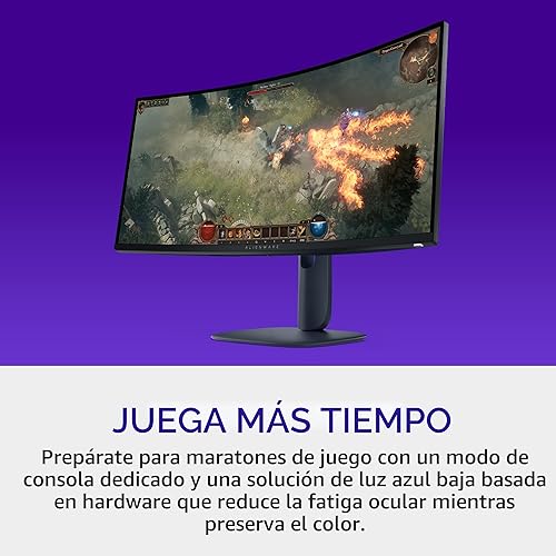 Miniatura 5 de Monitor gaming curvo Alienware de 34 pulgadas – AW3425DWM - Pantalla WQHD de 34 pulgadas 180Hz 1ms, 1500R, AMD FreeSync Premium, VESA AdaptiveSync.