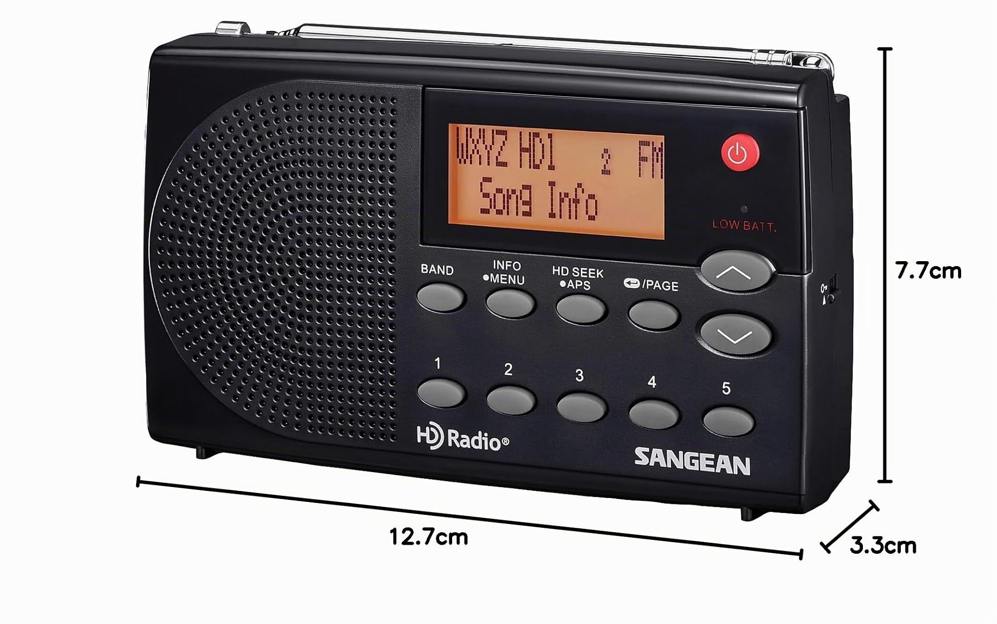 Sangean Radio de Bolsillo HDR-14 HD Am/FM
