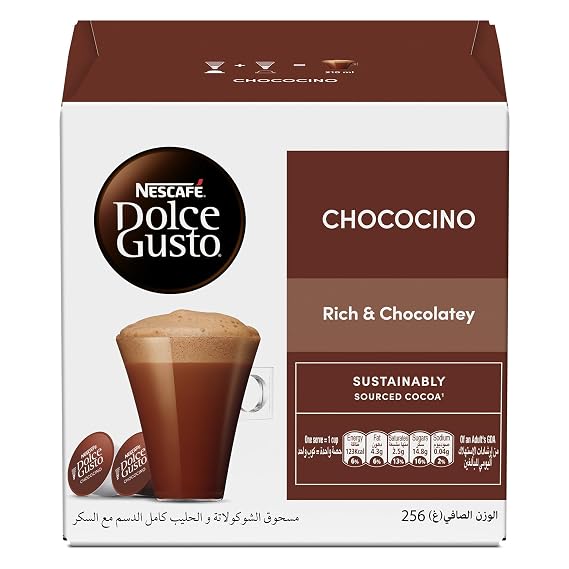 Nescafe Dolce Gusto Coffee Capsules Chococino 270 G. 16 Capsules