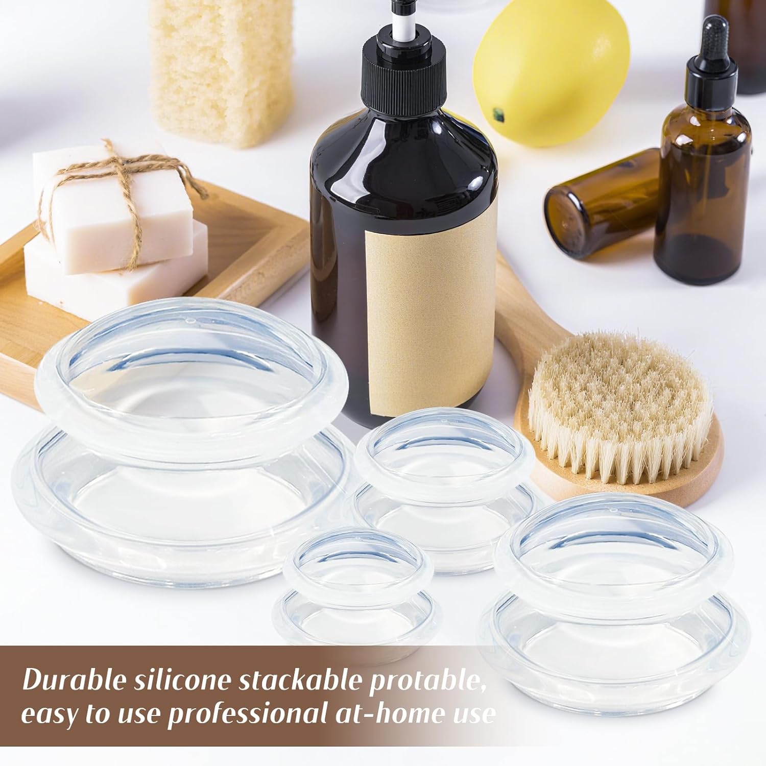 16 Pcs Cupping Therapy Set 4 Sizes Silicone Cupping Massage Cups Kit Professional Therapy Studio and Household for Cellulite Reduction Body Myofascial Muscle Nerve Joint Pain - Image 4