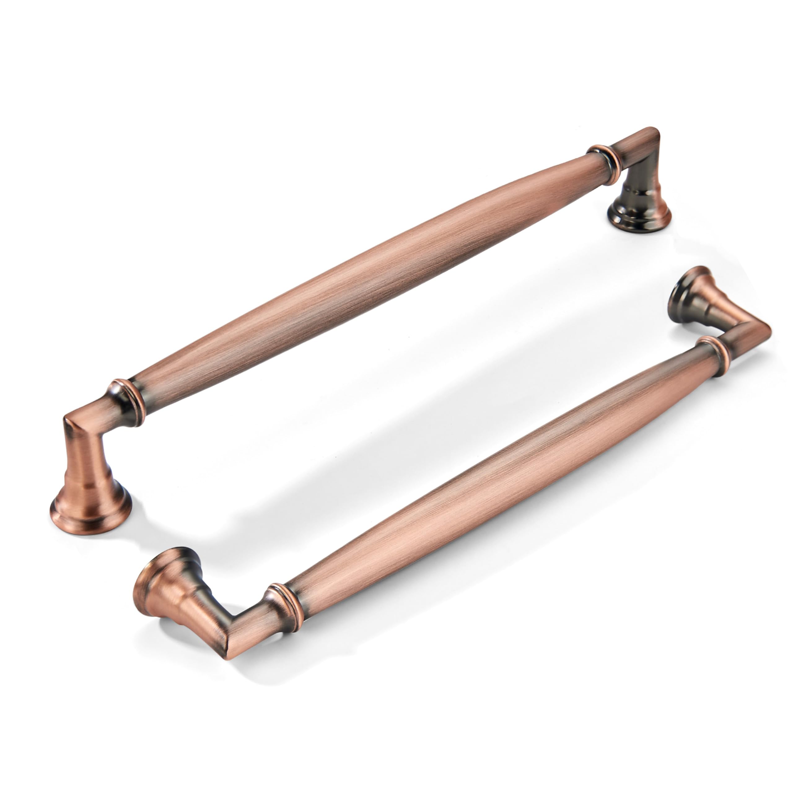 khtumeware 2 Pack 6 Inch(152mm) Brushed Antique Copper Cabinet Pulls Heavy Duty Soild Cabinet Handles Kitchen Cabinet Hardware for Cupboard Drawer Handles Dresser Pulls