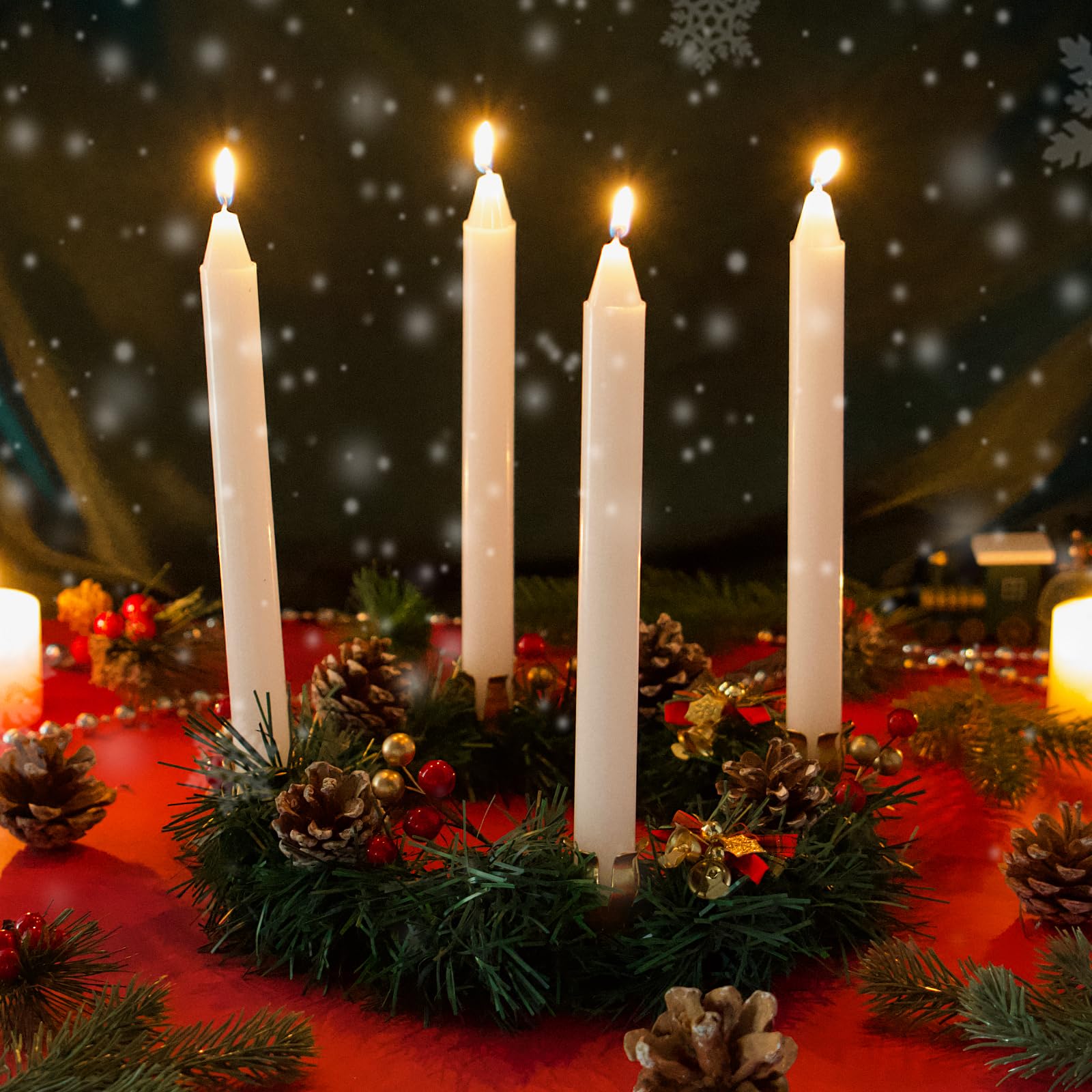 Set 9 Portacandele In Metallo Per Candele Coniche - Moderni, Per Centrotavola E Eventi - Foto 2